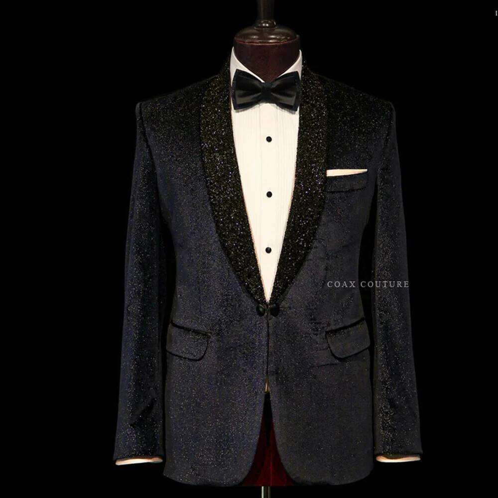 Men Formal Wear Clothes - Eleganckie dwuczęściowe garnitury ślubne slim fit