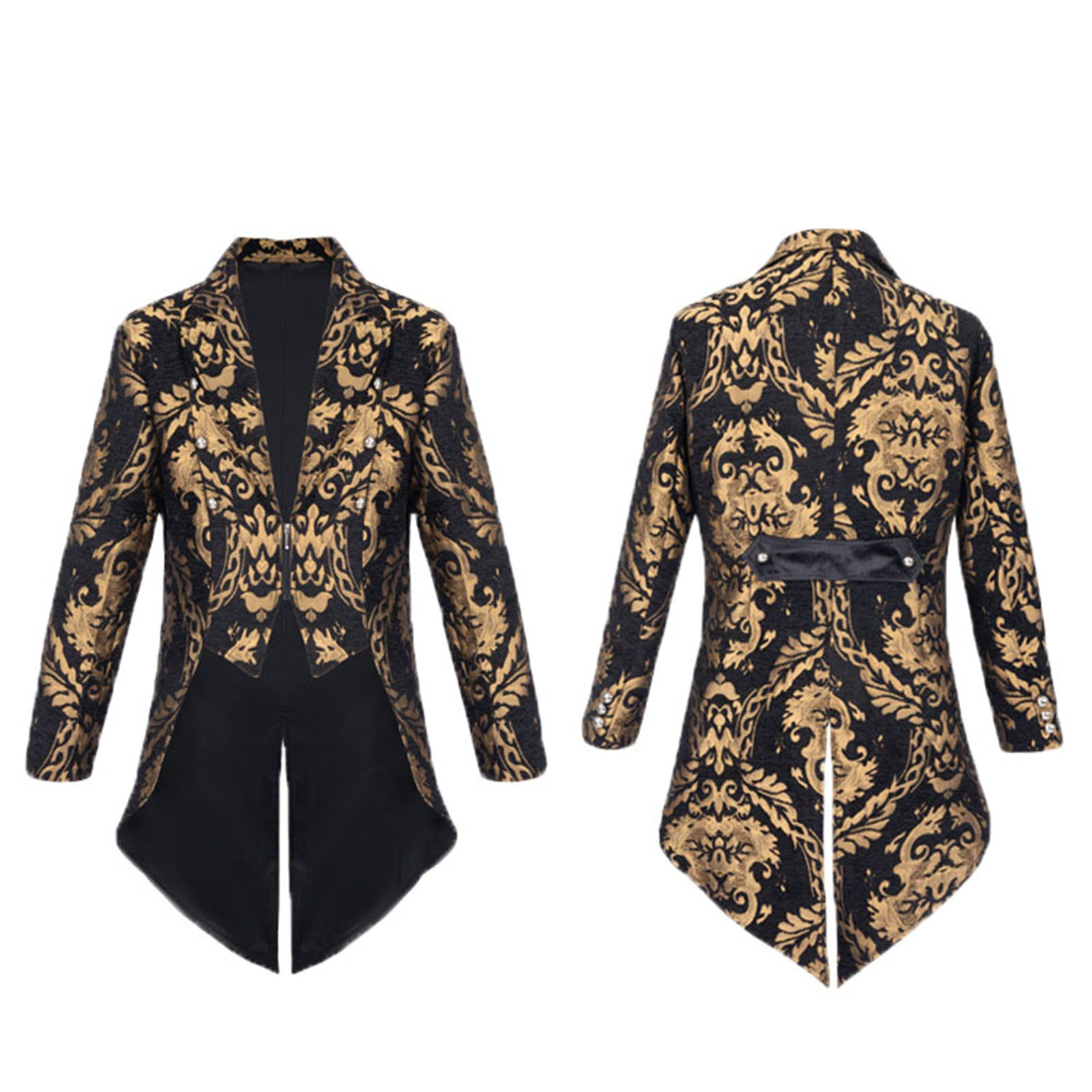 Victorian Men'S Formal Wear - Męski frak średniowieczny Steampunkowy garnitur w