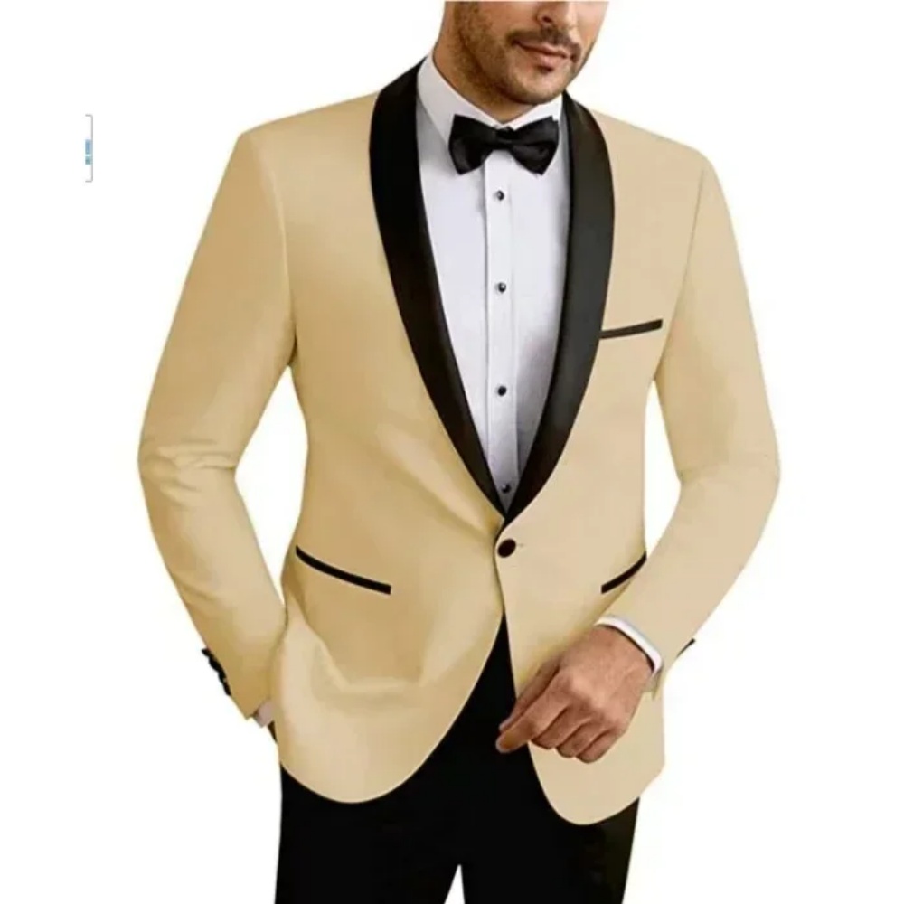 High End Men'S Formal Wear - Dwuczęściowy męski biały garnitur premium na
