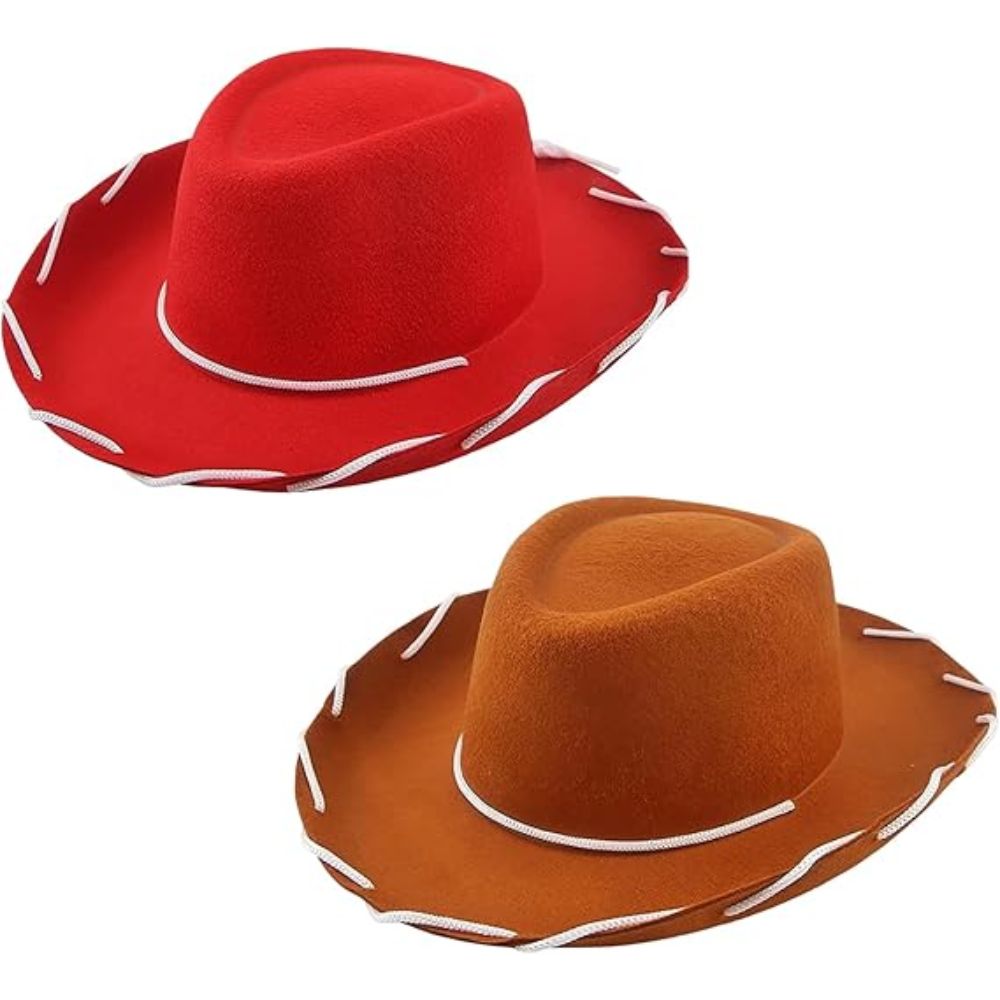 Men Formal Wear Set - Kapelusz filcowy Fantasia Woody Jessie Cosplay,