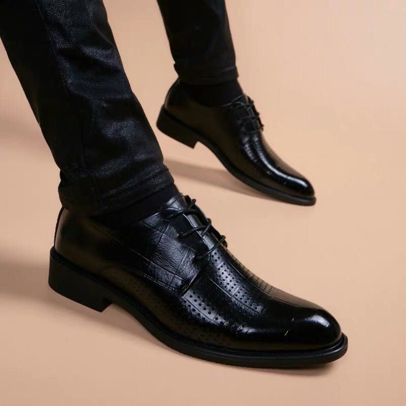 Men'S Formal Wear Accessories - Męskie buty wizytowe biznesowe, oddychające, skórzane,