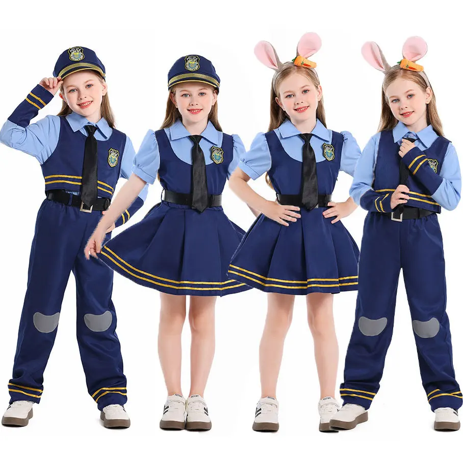Men Formal Wear Set - Kostium policyjny Judy Hopps dla dziewczynek,