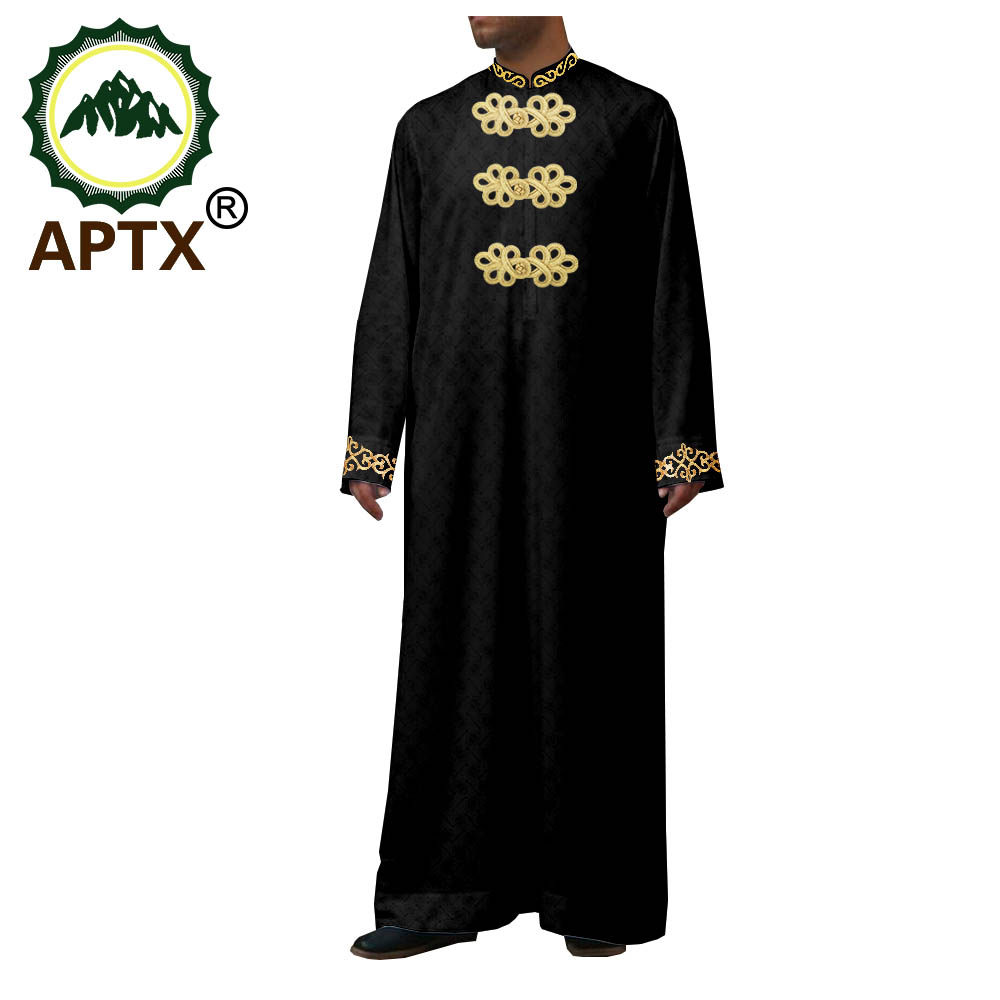 Men Formal Wear Clothes - Afrykańskie ubrania męskie, muzułmańska szata, jednorzędowa,