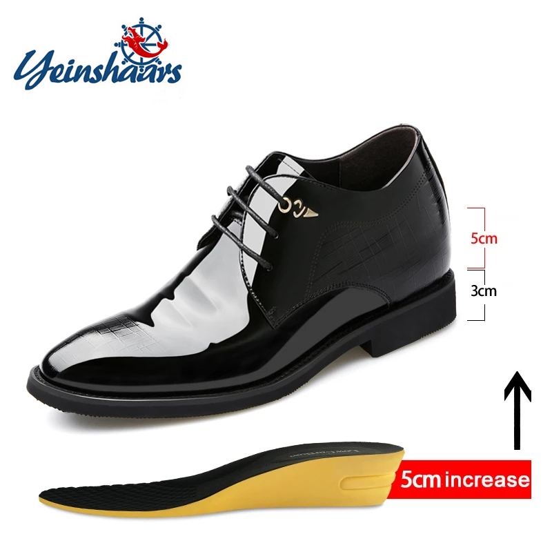 3/6/8 Cm buty na koturnie mężc – Men'S Formal Wear Accessories recenzja i cena