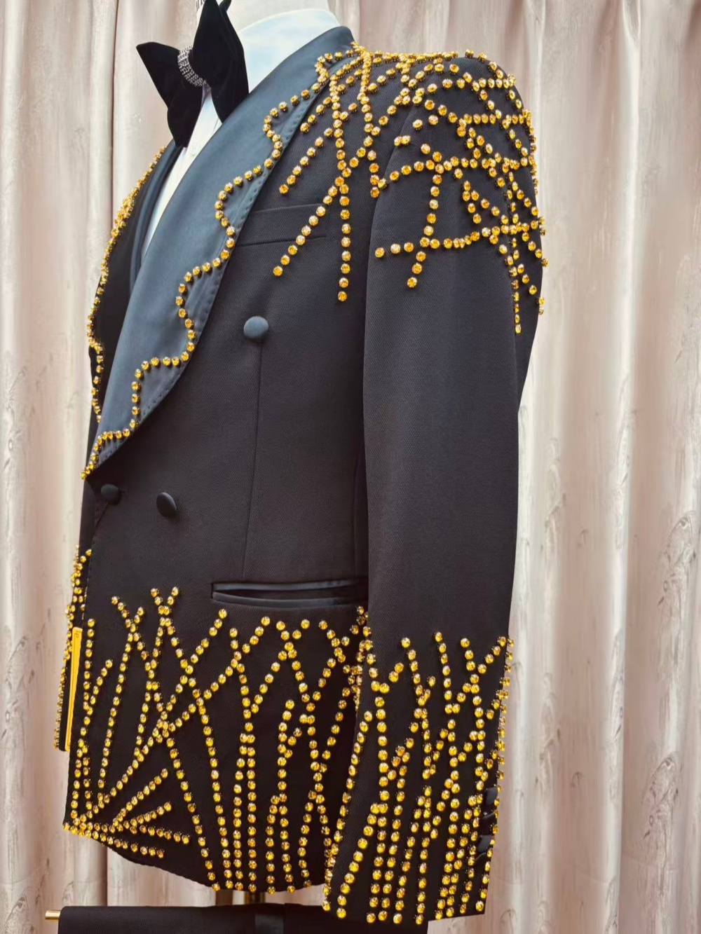 Elegancki męski garnitur z kor – Men Formal Wear Clothes recenzja i cena