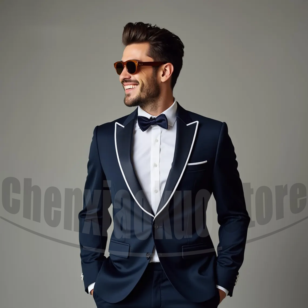 Męskie garnitury modny klapa s – Men Formal Wear 2025 recenzja i cena