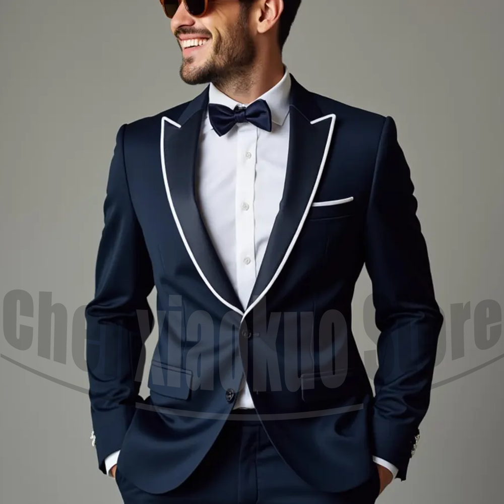Męskie garnitury modny klapa s – Men Formal Wear 2025 recenzja i cena