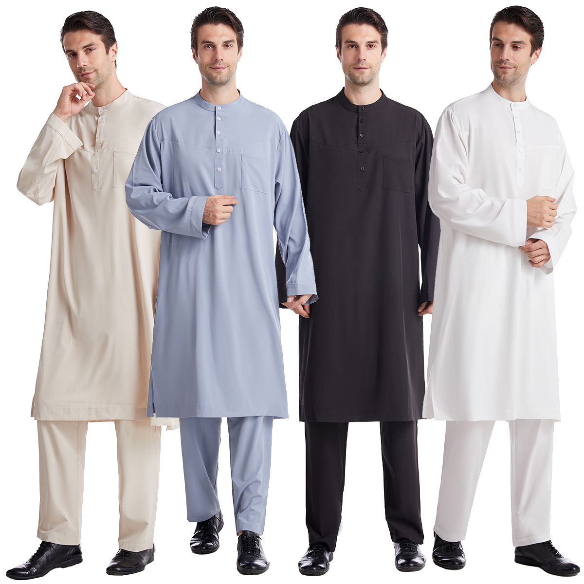 Muzułmanki Jubba Thobe 2-Pice  – Men Formal Wear Dubai recenzja i cena