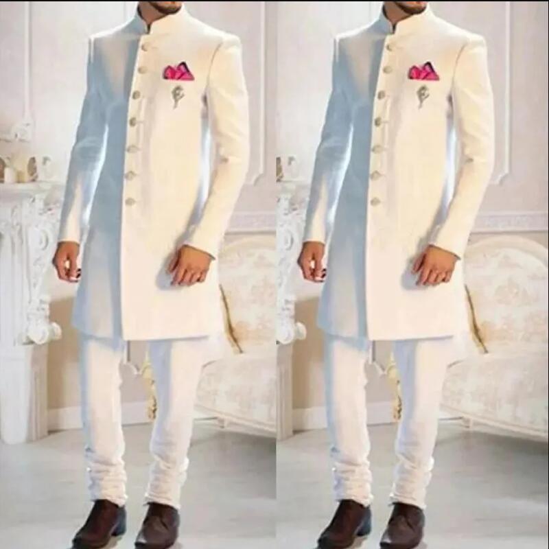 Nowy Klasyczny Biały Męski Gar – Men Formal Wear Indian recenzja i cena