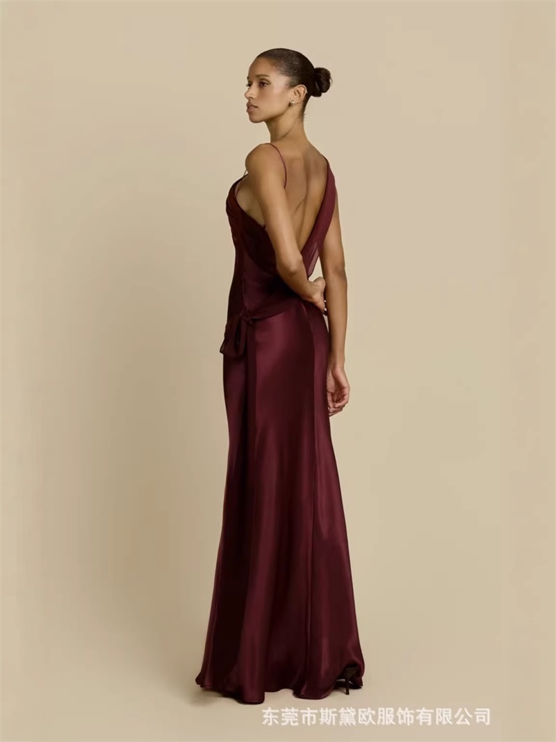 Burgundowa satynowa sukienka n – Men'S Formal Wear For Wedding Guest recenzja i cena