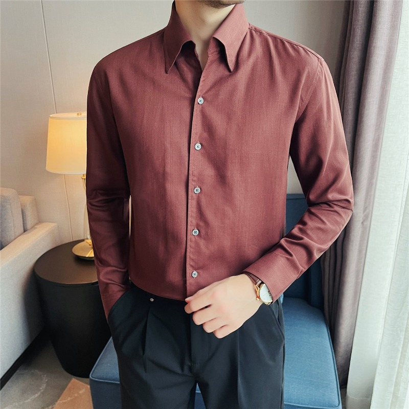 Koszule męskie z 100% lyocellu – Men Formal Wear Clothes recenzja i cena