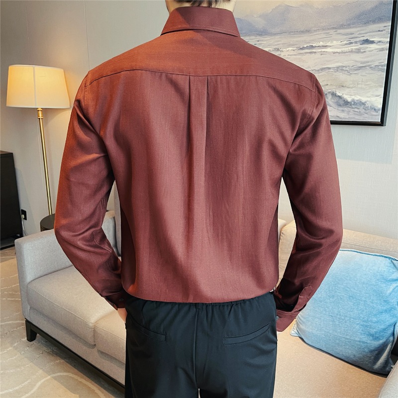 Koszule męskie z 100% lyocellu – Men Formal Wear Clothes recenzja i cena