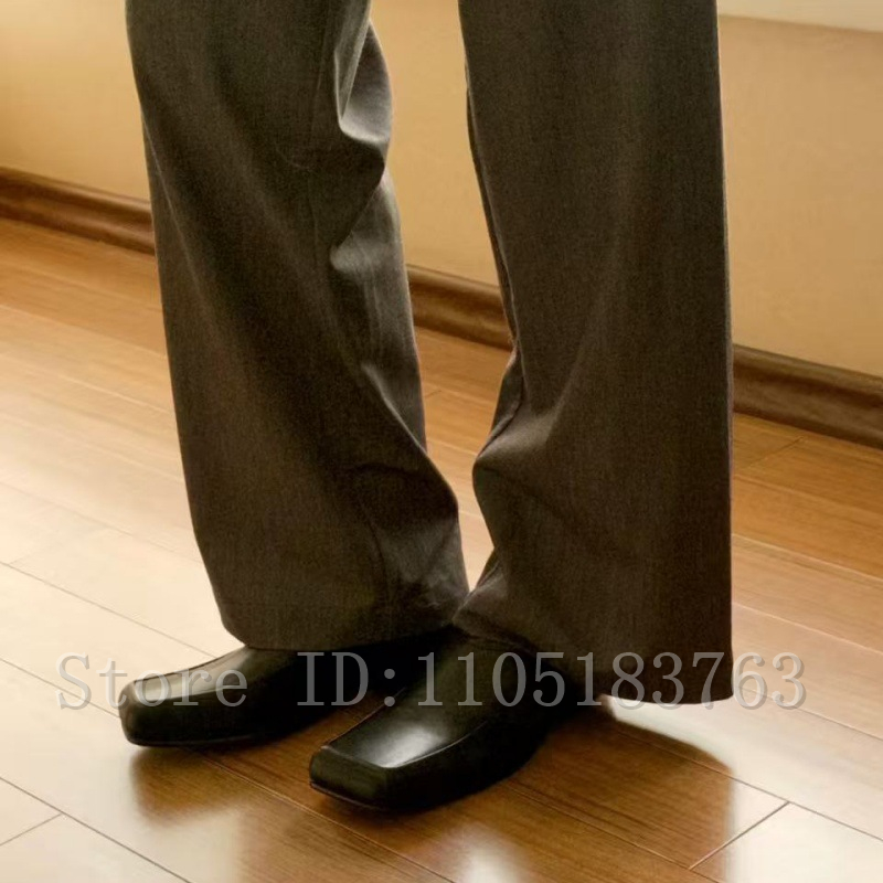 Męskie czarne skórzane mokasyn – Formal Men Daily Wear Footwear recenzja i cena