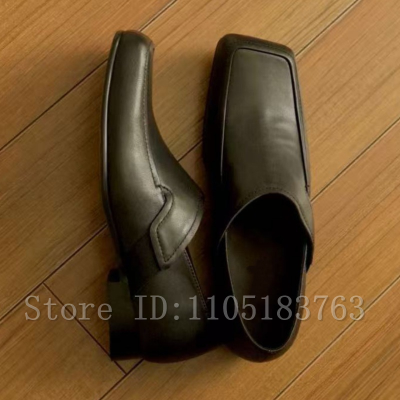 Męskie czarne skórzane mokasyn – Formal Men Daily Wear Footwear recenzja i cena