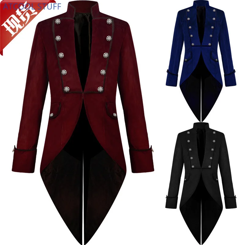 Klasyczny frak z aksamitu, śre – Men Formal Wear Set recenzja i cena