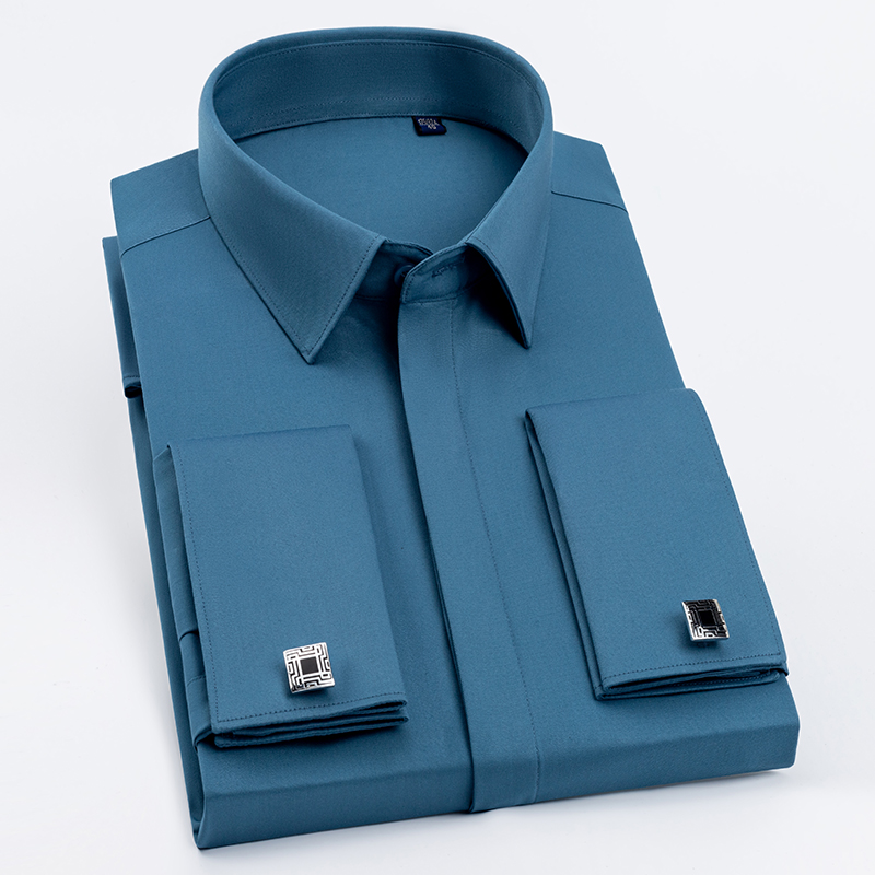 Męska koszula z francuskimi sp – High End Men'S Formal Wear recenzja i cena