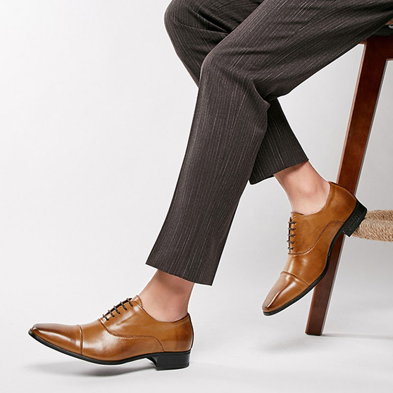 Męskie buty wizytowe skórzane  – Men'S Formal Wear Accessories recenzja i cena