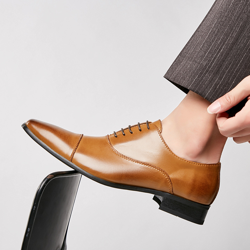 Męskie buty wizytowe skórzane  – Men'S Formal Wear Accessories recenzja i cena