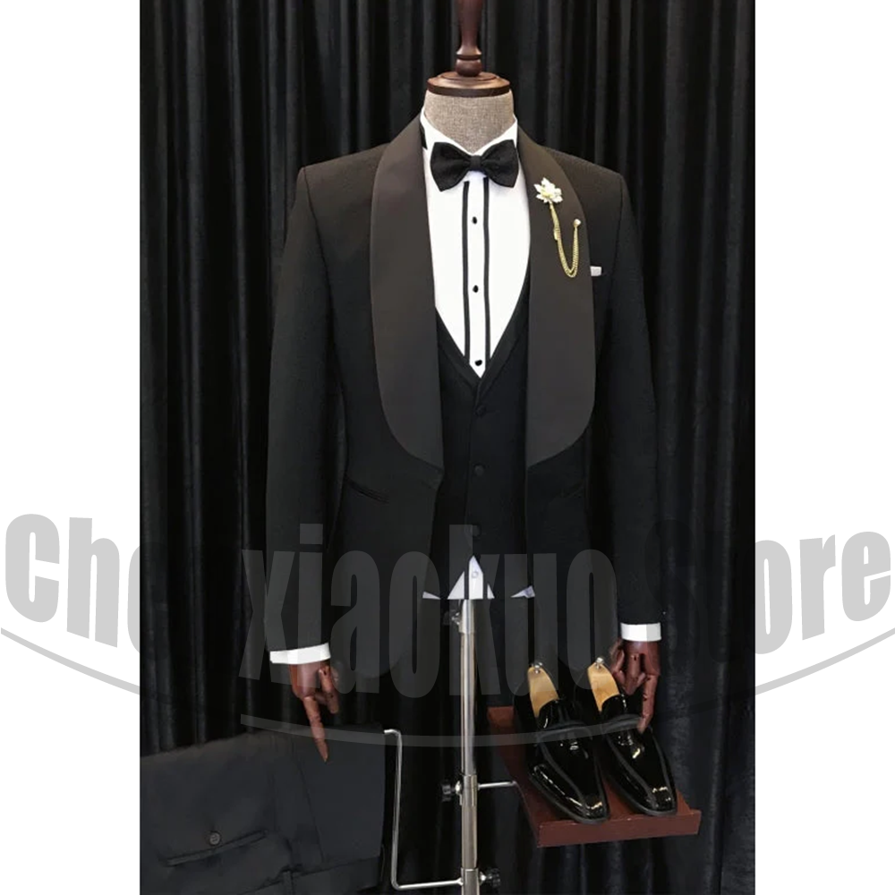 Czarne garnitury męskie Elegan – Men Formal Wear 2025 recenzja i cena