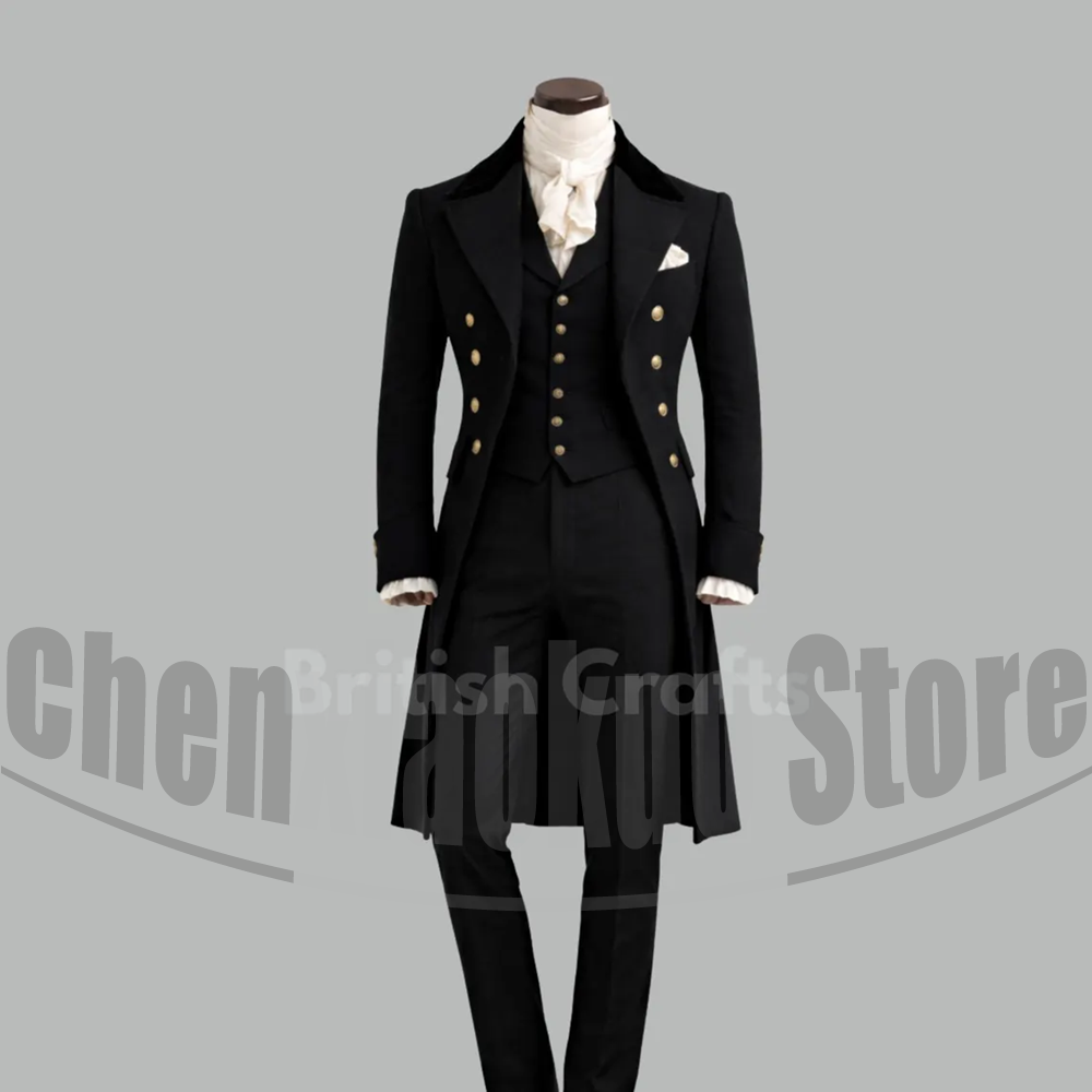 Czarny Męski Forniwal Wiktoria – Victorian Men'S Formal Wear recenzja i cena