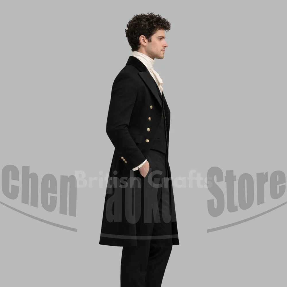 Czarny Męski Forniwal Wiktoria – Victorian Men'S Formal Wear recenzja i cena