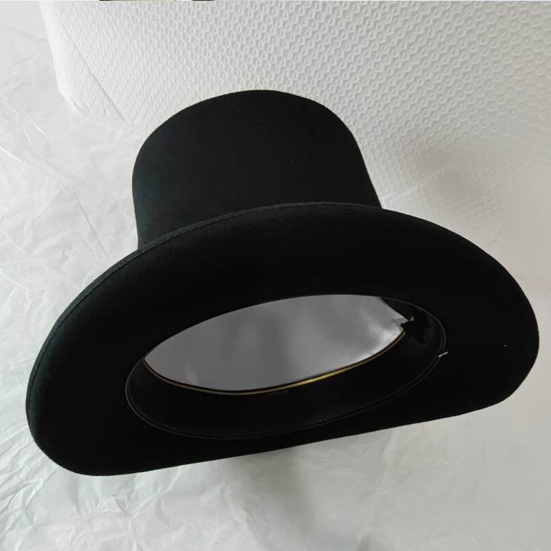 Czarny filcowy cylinder z wełn – Victorian Men'S Formal Wear recenzja i cena