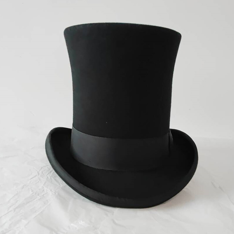 Czarny filcowy cylinder z wełn – Victorian Men'S Formal Wear recenzja i cena