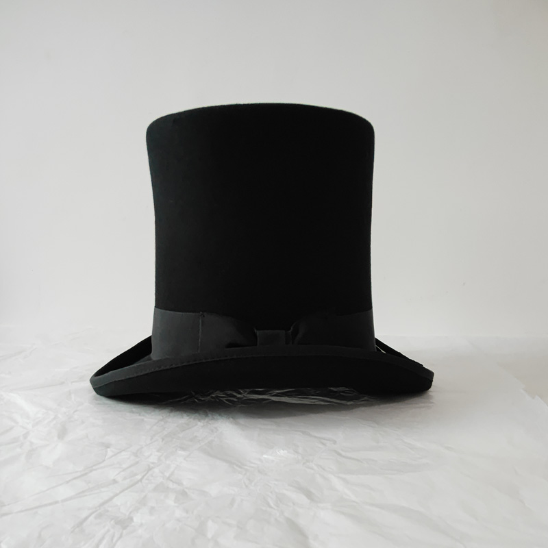 Czarny filcowy cylinder z wełn – Victorian Men'S Formal Wear recenzja i cena