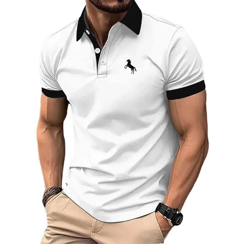 Męska koszulka polo, krótki rę – Men Formal Wear Clothes recenzja i cena