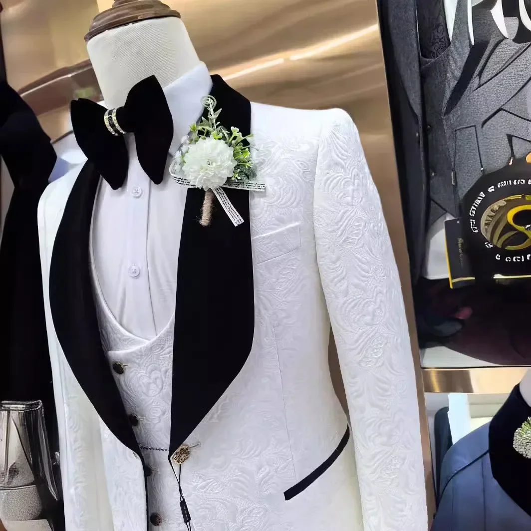 3-częściowy garnitur ślubny mę – Men Formal Wear 2025 recenzja i cena