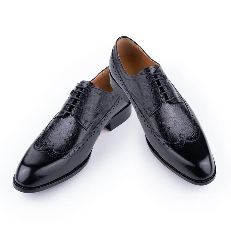 Męskie buty ze skóry bydlęcej, – Formal Men Daily Wear Footwear recenzja i cena
