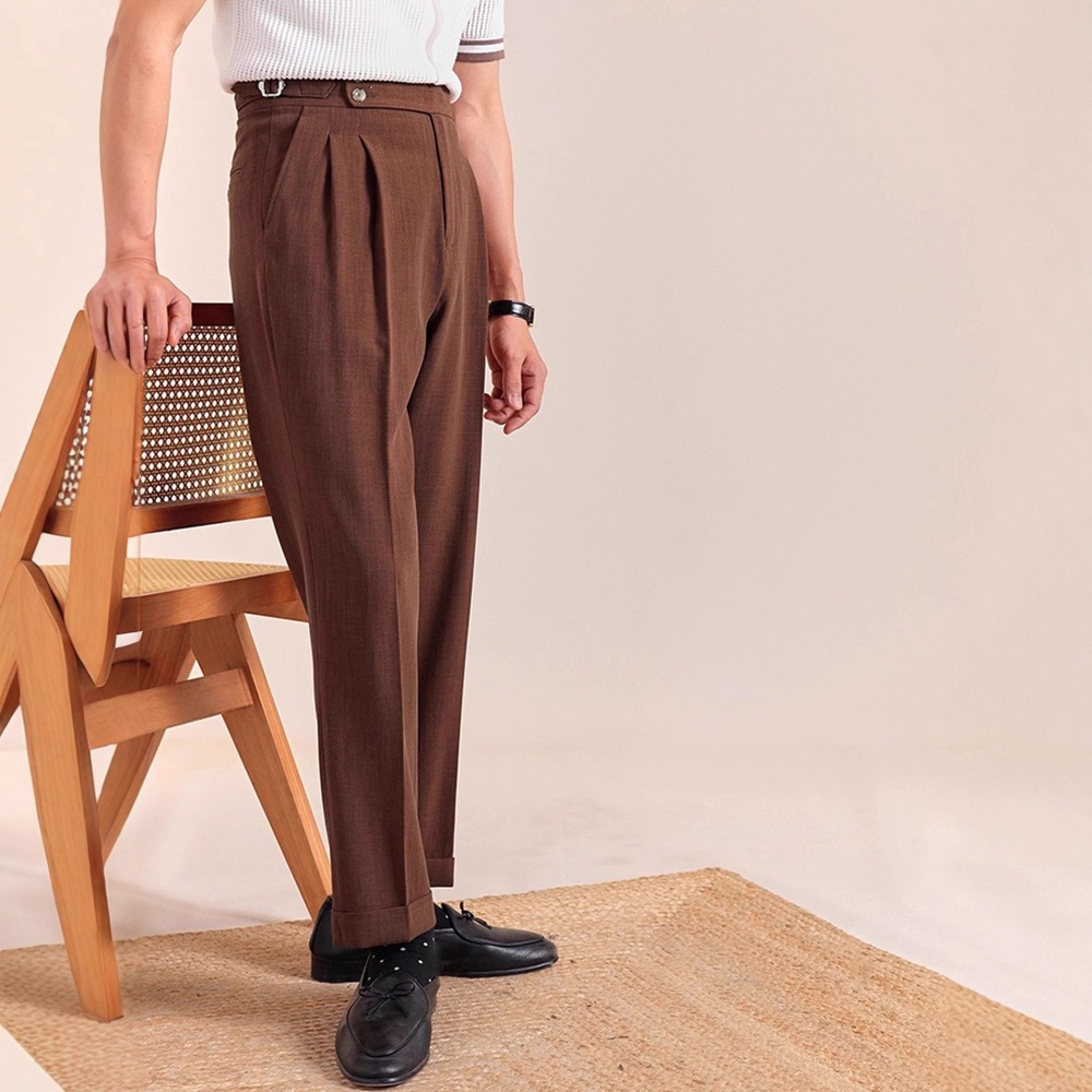 Włoskie spodnie garniturowe mę – Men Formal Wear Set recenzja i cena