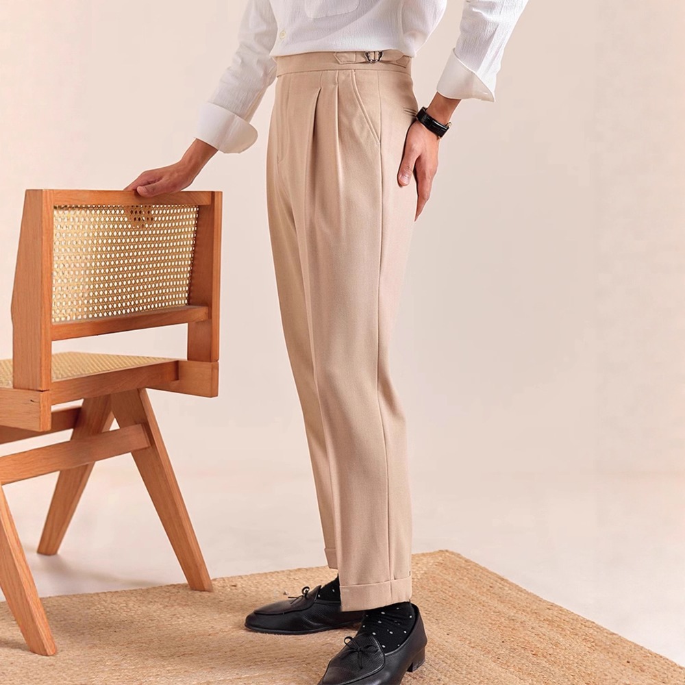 Włoskie spodnie garniturowe mę – Men Formal Wear Set recenzja i cena
